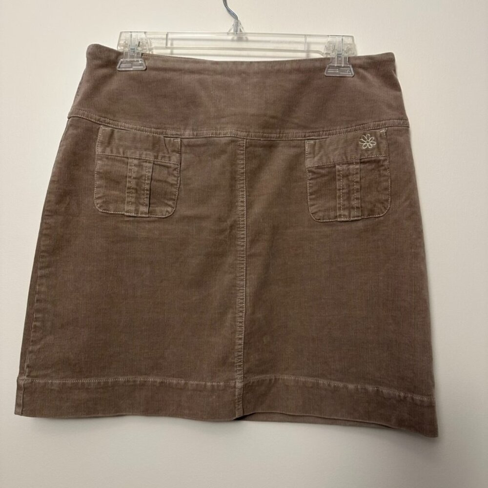 Aventura Corduroy Skirt, sz 8, taupe